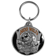 Hog Wild Metal Key Chain with Enameled Details